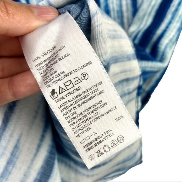 Tommy bahama blue  white batik poncho tunic swim coverup - Picture 4 of 4